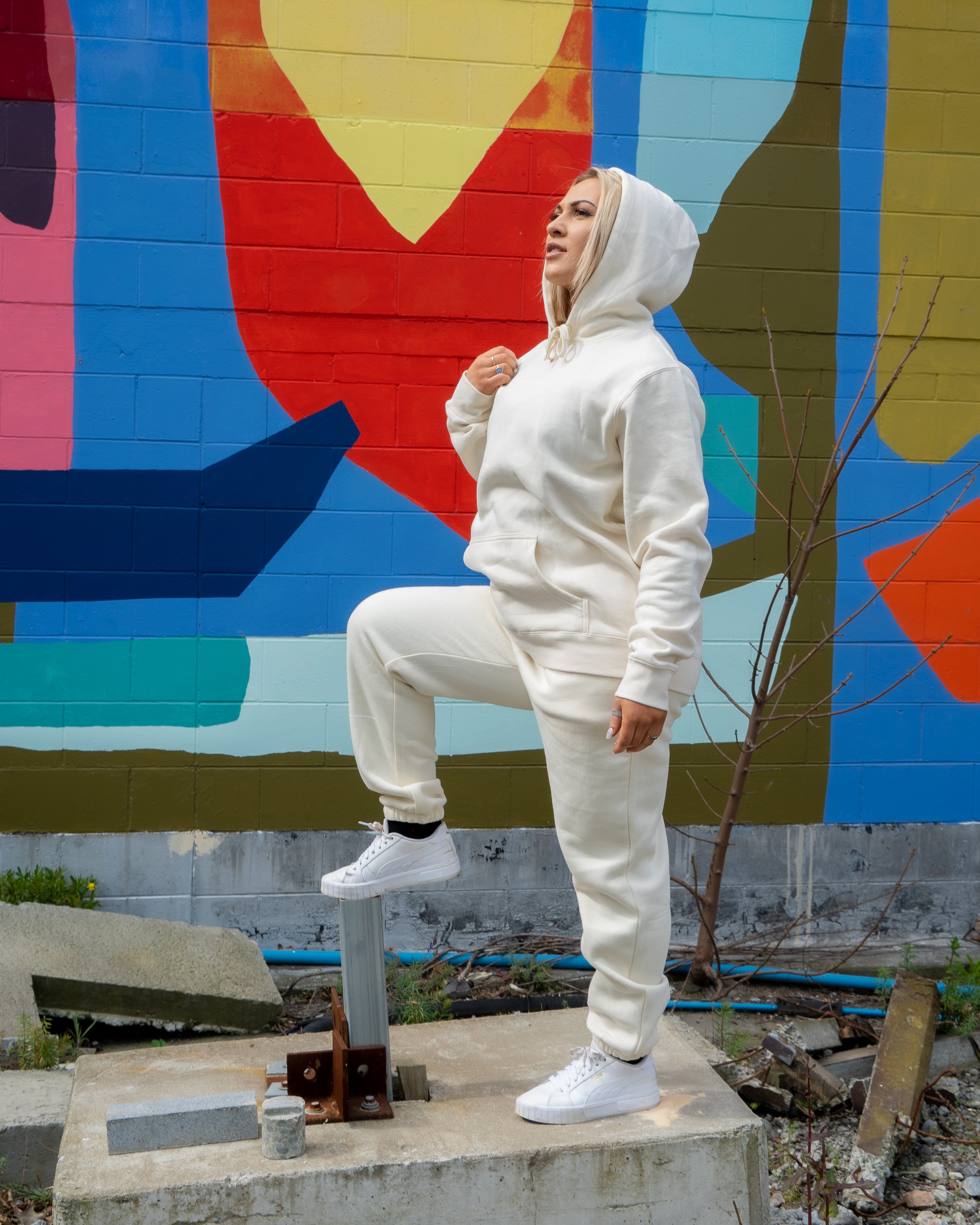 Drop Shoulder Hoodie | Woman's